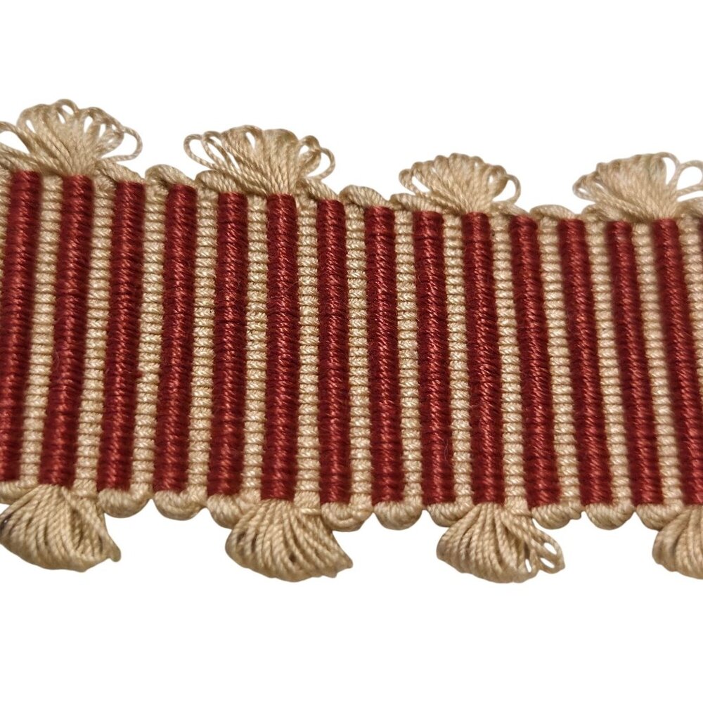 Retired Samuel & Sons 12 Yds 1" Warwick Picot Braid Russet Trim Border Edging